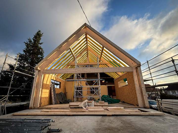 Construction de maison à ossature bois Saverne